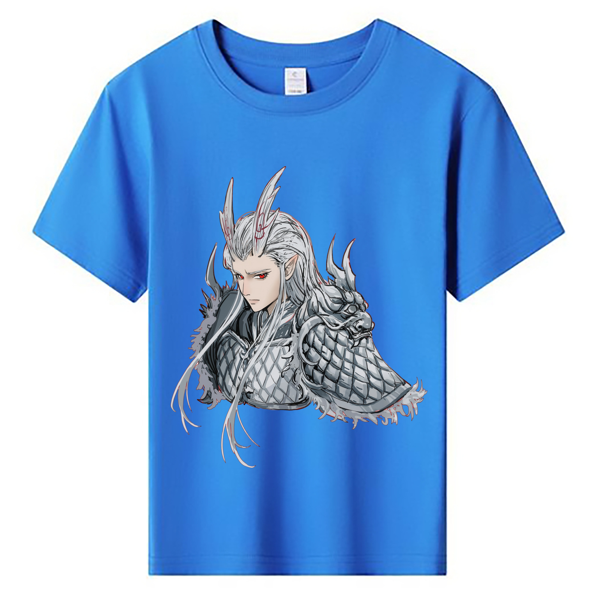 （画像用） Ne Zha 2 ナタ 魔童の大暴れ 綿100％キッズTシャツ（フロントプリント）
